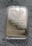 Sztabka srebra 1 oz AG999 kolekcjonerska z lat 70/80 engelhard Eagel USA 