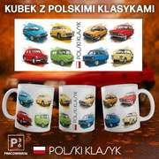 Kubek POLSKI KLASYK - polonez, maluch, duży fiat - IDEALNY NA PREZENT
