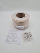 Taśma LED 30m zimna Biel 230V elastyczna włącznik 