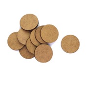 30 mm Okrągłe Podstawki figur BASES 10 szt HDF/MDF