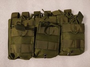 Ładownica MOLLE na 6 magazynków karabinowych ASG AR/AK; ZIELONA