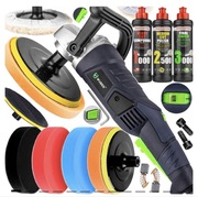 POLERKA SAMOCHODOWA 2400W WUBER + 4X GĄBKA + PASTY MENZERNA