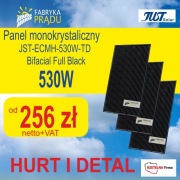 Panele fotowoltaiczne 530W Panel Full Black Bifacial Od ręki