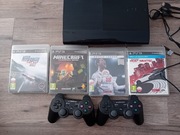 Konsola ps3 + gry Minecraft,fifa 18,19, Need for Speed