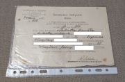 ŚWIADECTWO METRYCZNE ŚLUBU 1950 ARCHIDIECEZJA WILEŃSKA BIAŁYSTOK 