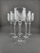 Zestaw kieliszków do wina krysztalowych remery lata 30ste