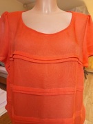 Piękna malinową z żorżety bluzeczka r.46/48