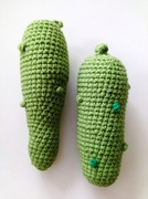 Owoce warzywa na szydełku Amigurumi, ogórek