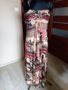 Kolorowa długa sukienka na ramiączka Goddess S/M