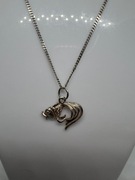 Łańcuszek z zawieszką znak zodiaku Ryby Vintage 