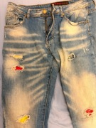 Jeansy Reserved - Slimit Fit- 34- Dziury+ przetarcia