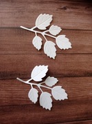 Scrapki papierowe listki zestaw