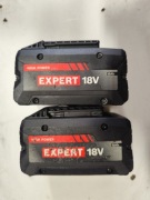 2x sztuk Akumulator bateria Bosch EXPERT EXBA18V-80 18V 8Ah