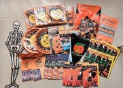 Zestaw mix paka dekoracji Halloween serwetki girlanda 