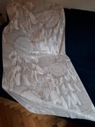 Materiał na zasłony BOHO 170x150 cm, łapacz snów beż krem