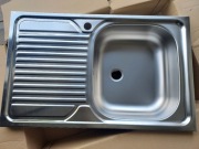 Zlewozmywak nakładany nablatowy jednokomorowy