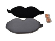 Aosun Zestaw 2 masek jedwabnych do spania osoby śpiące na boku podróżne