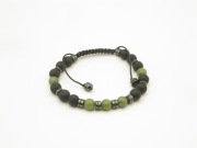 męska bransoletka z kamieni naturalnych NEFRYT