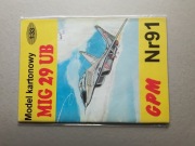 Mig 29 UB- model kartonowy 
