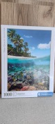 Nowe puzzle Clementoni 1000 elementów rajska plaża woda palma 