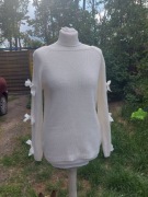 Sweter ozdobny damski rozmiar L/XL 10%wełna 5%alpaga