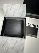 Valentino czarny męski portfel skórzany w pudełku oryginalny