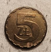 Moneta 5zl z roku 1982 