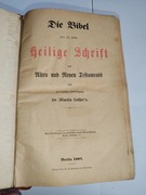 Stara Biblia 1884 Berlin Martin Luther Fraktura mapa Apostoła Pawła