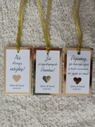 Zawieszki na alkohol złote lustro 