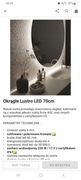 Lustro led 70cm nowe 