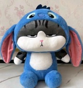 Maskotka kot w ubranku stitch  60cm dla dzieci 
