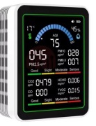 Detektor, monitor jakości powietrza 10w1, biały