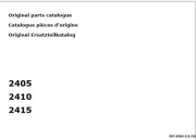 Katalog części Massey Ferguson MF 2405, MF 2410, MF 2415 ENG