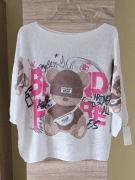 Italy Moda Włoski sweterek nicianka bluzeczka