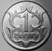 Moneta 1 zł., złoty 1929 r. Piękny stan zachowania.