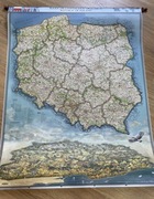 Mapa Polski 125/95 cm