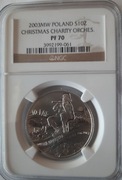10 zł 2003 WOŚP NGC PF70 