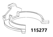 IKEA 115277 - Klips zaczep do mocowania cokołu, listwy przypodłogowej 2 szt