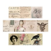 Taśma Washi ozdobna Vintage szer. 40 mm.