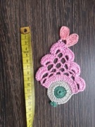 Ryba rybka na szydełku kordonek 