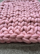 Koc PREMIUM pled kocyk wełny czesankowej prezent czesanka handmade wełna