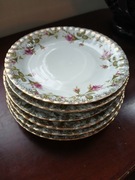 PRL Chodzież Iwona złota Róża oryginał talerze śniadaniowe19cm  6 szt