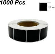 Czarne zaklejki nalepki zalepki do tarcz strzeleckie 1000 szt rolka 22mm