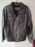 Kurtka skórzana czarna męska z podpinką MARBET rozm. XXL