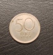 Srebrna moneta 50 Öre Szwecja 1944 G Gustaw V II Wojna Światowa 