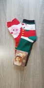 Skarpetki świąteczne termo grube 