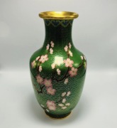Stary Chiński Wazon CLOISONNÉ | Kwitnąca Wiśnia | Vintage Chiny