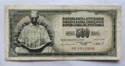Banknot 500 Dinara JUGOSŁAWIA 1981 Nikola Tesla Stan Obiegowy