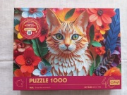 Puzzle 1000 elementów, Kot