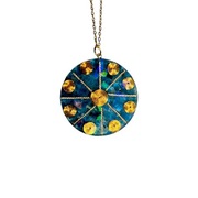 Amulet Orgonit Naszyjnik Naturalny Apatyt Spirale Miedź Fulgor Novem